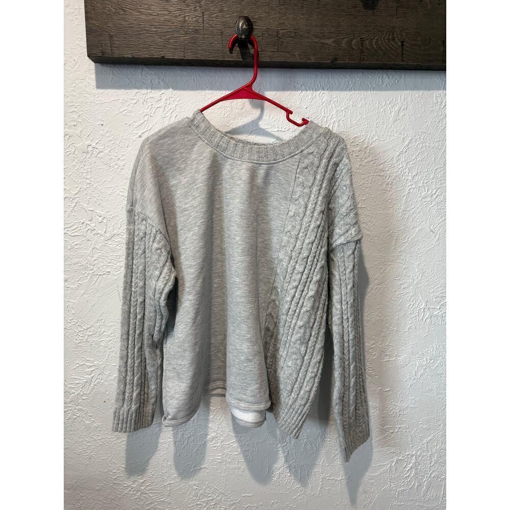 Gray Knit Sweater XL